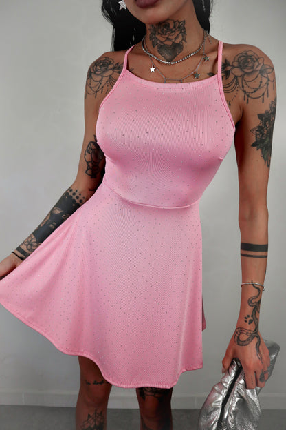 Abito Strass Cloè - Rosa