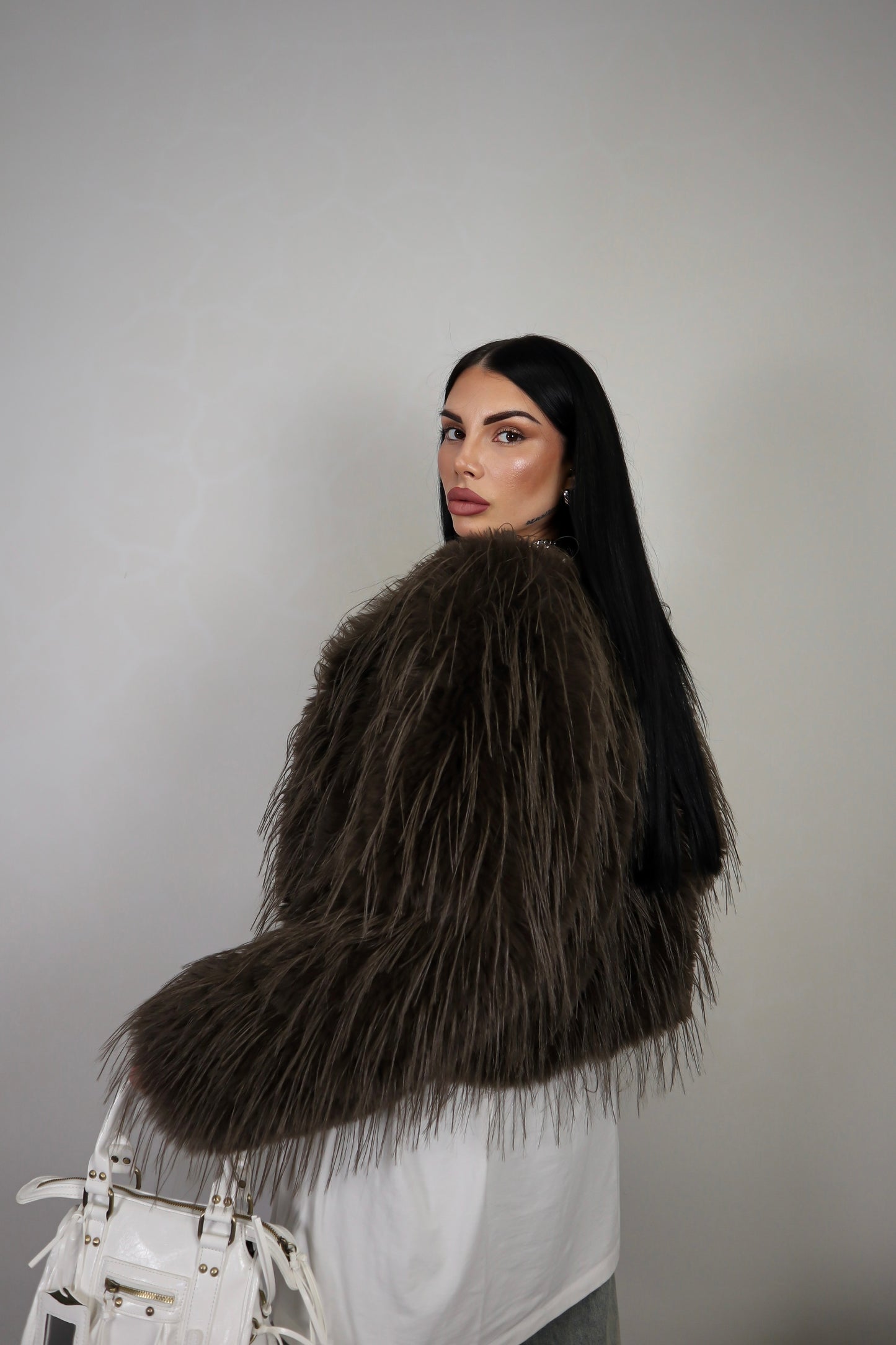 Pelliccia Fluffy - Marrone