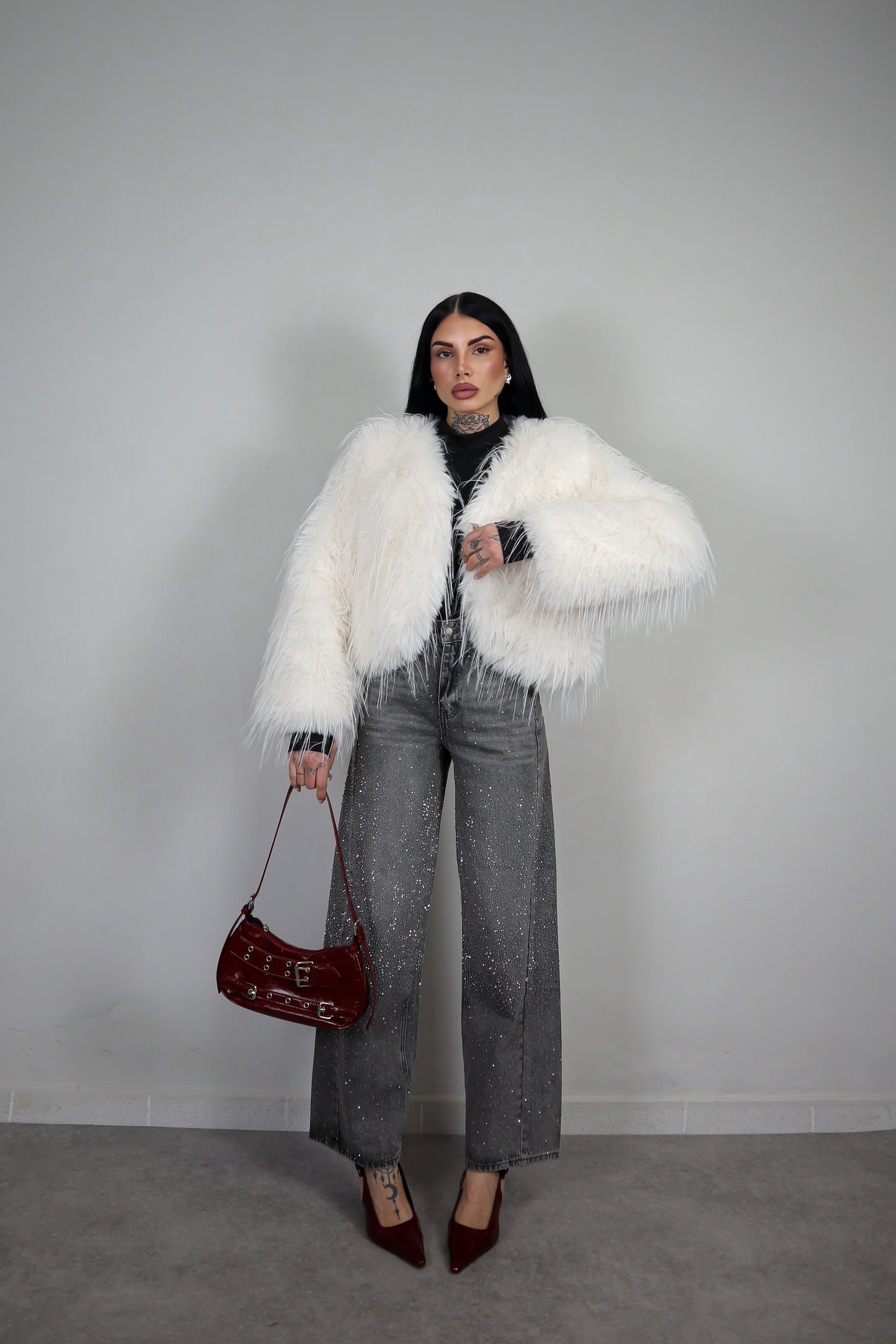 Jeans Brillantini - Nero fumo