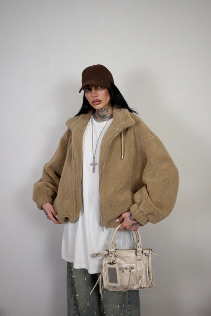 Bomber Teddy - Camel