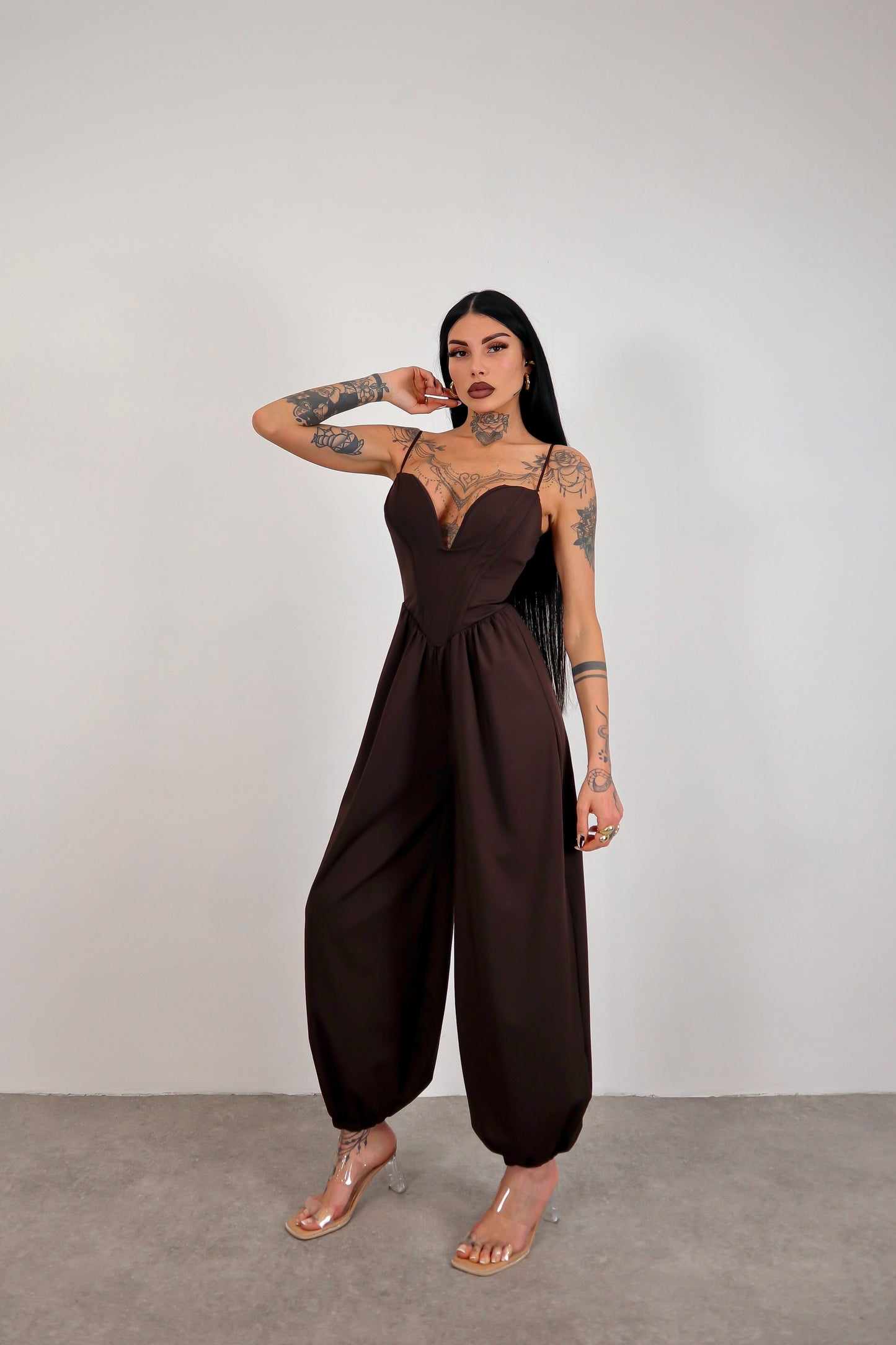 Tuta intera Halima - Marrone