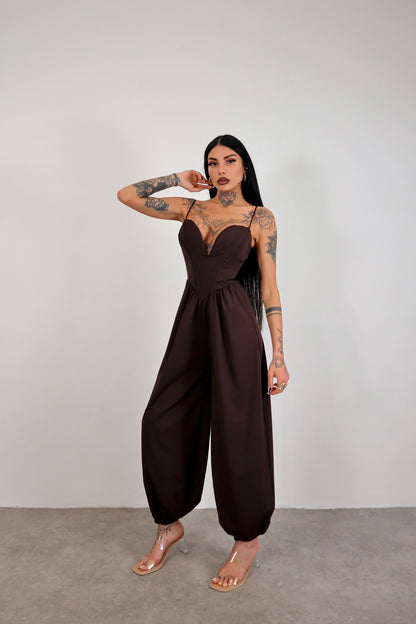 Tuta intera Halima - Marrone