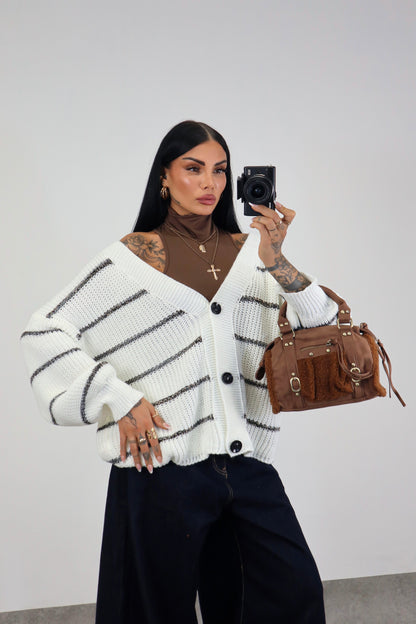 Cardigan over Brenda - Bianco