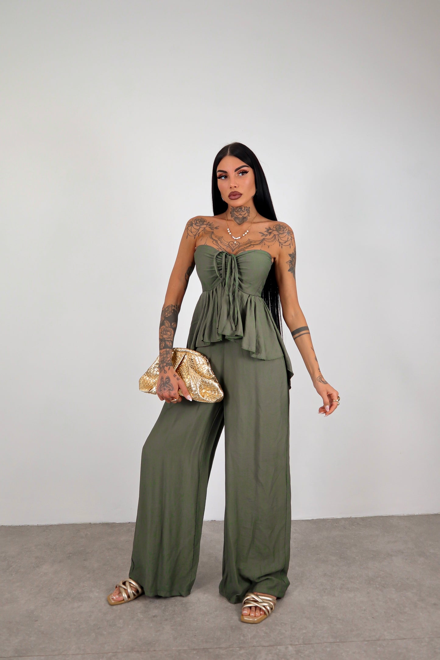 Tuta intera Noelle - Verde militare
