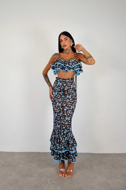 Completo Florida - Marrone/Celeste