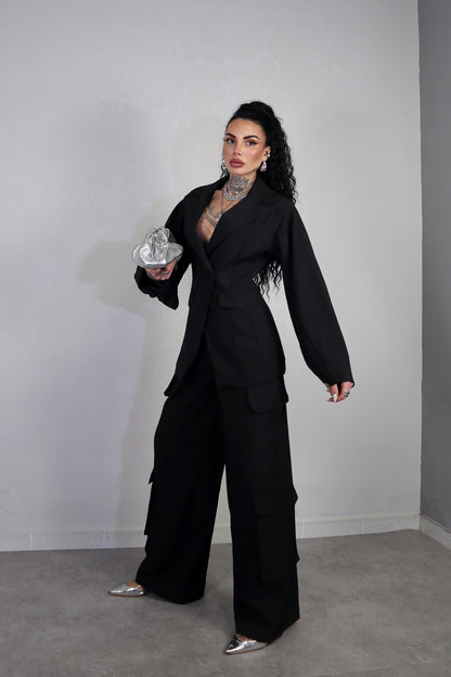 Tailleur Cargo - Nero
