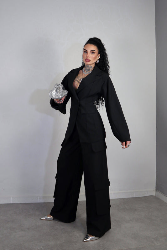 Tailleur Cargo - Nero