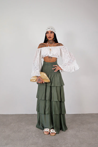Abito / Gonna Nour - Verde militare