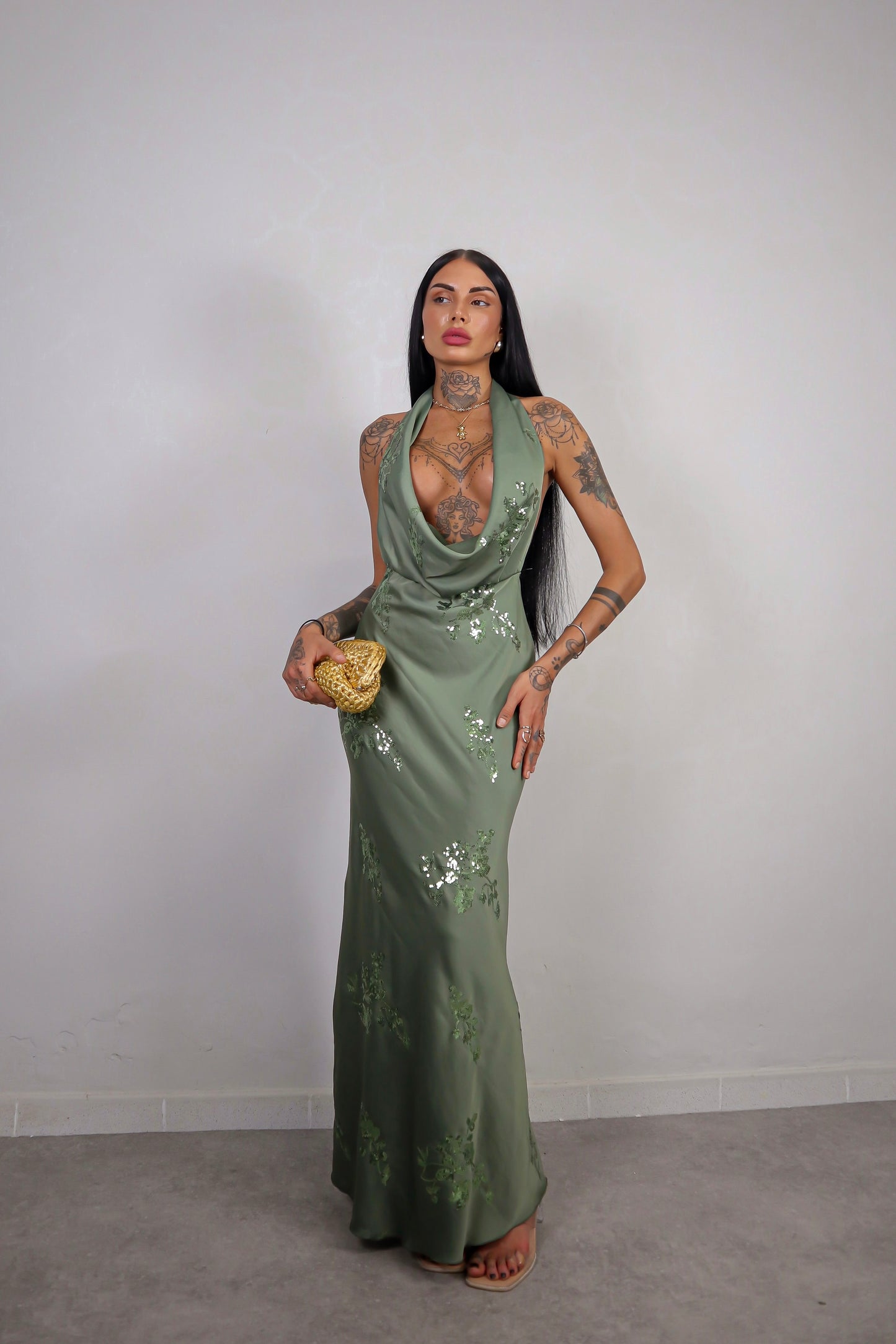 Abito Odette - Verde Militare