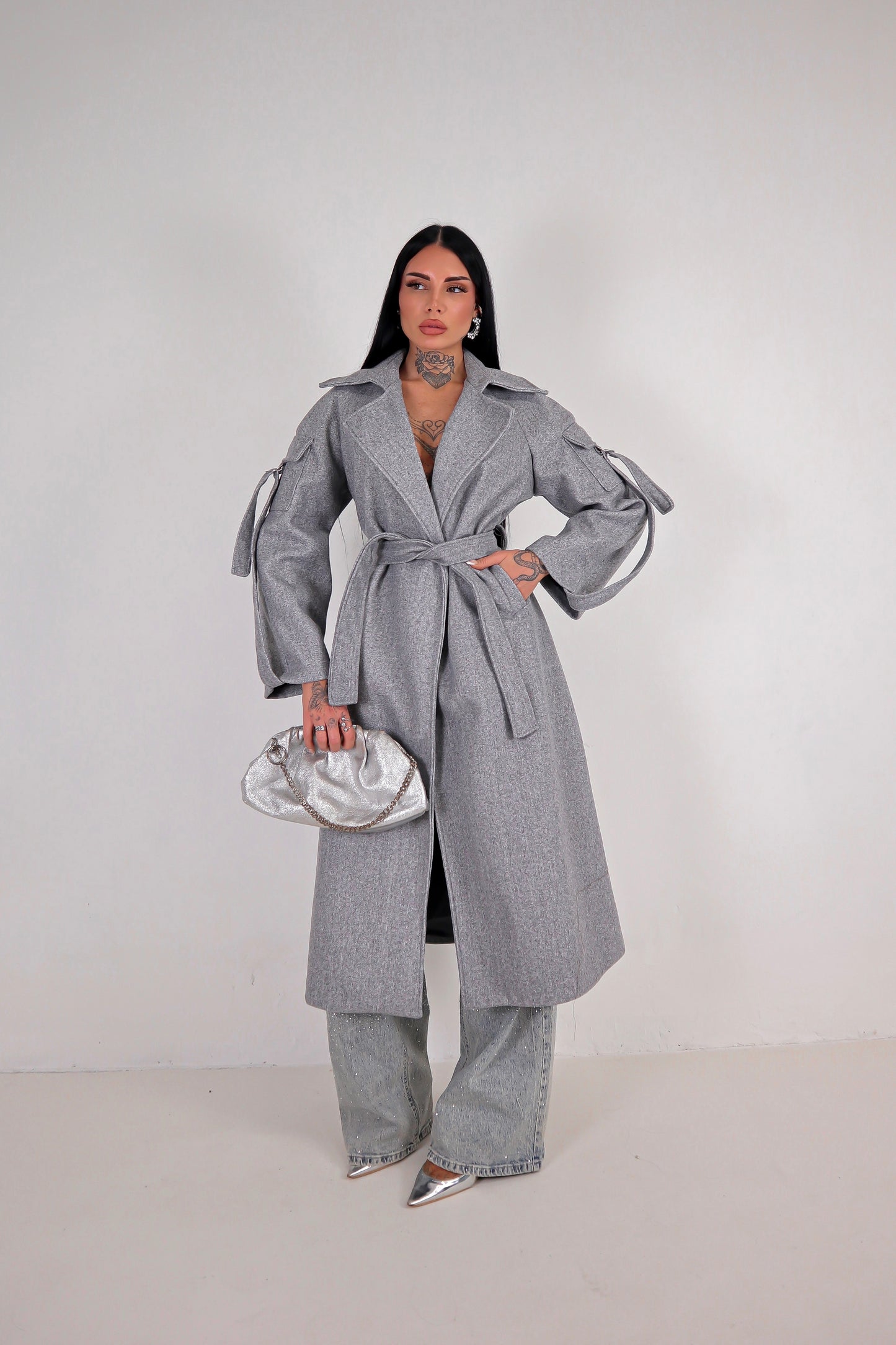 Cappotto Cargo - Grigio