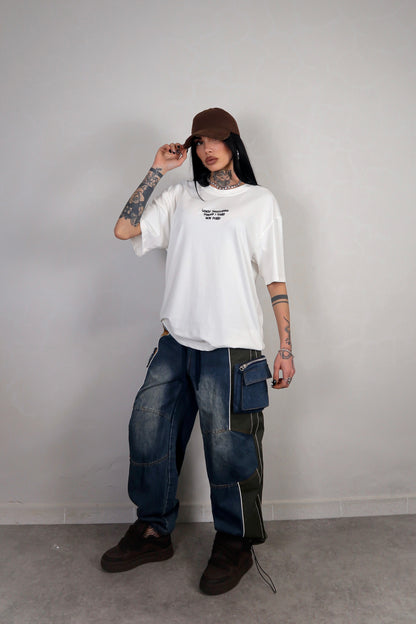 Pantalone Cargo Bicolor
