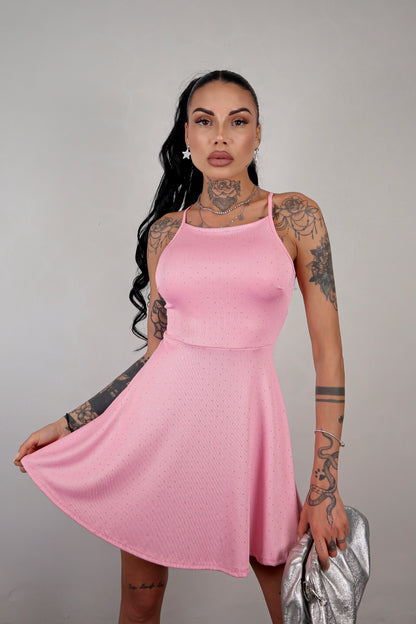 Abito Strass Cloè - Rosa