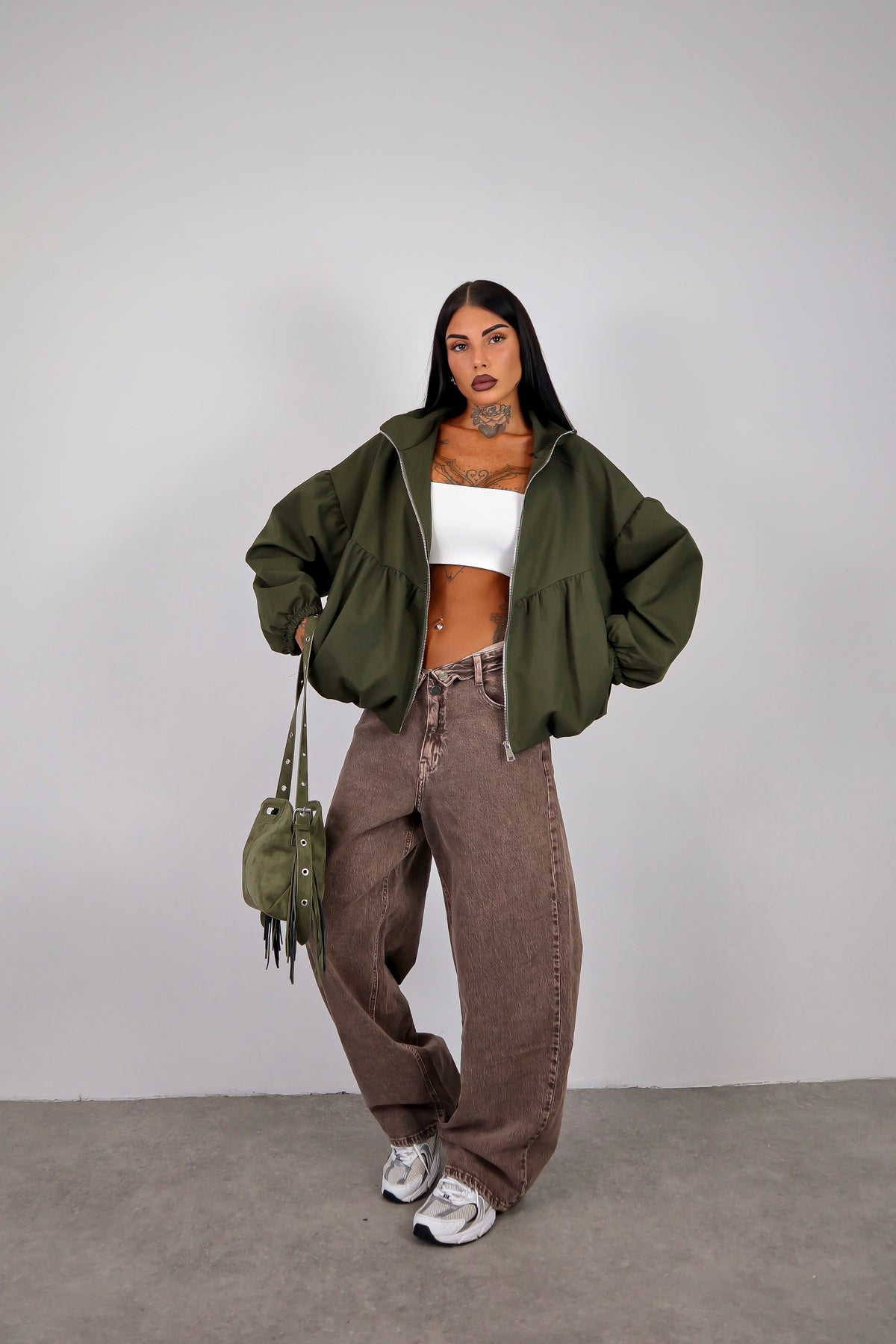 Bomber Balloon Justine - Verde militare