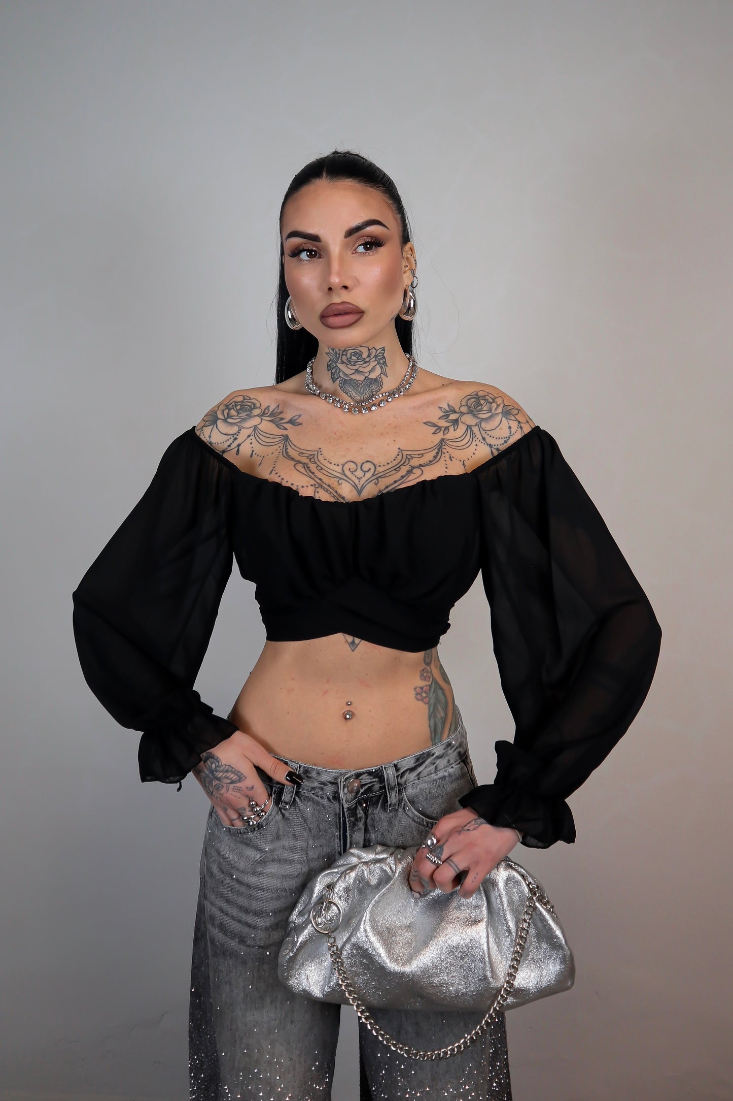Crop Top Wonder - Nero