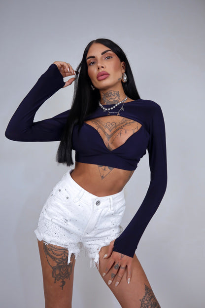 Shorts denim Brillo - Bianco
