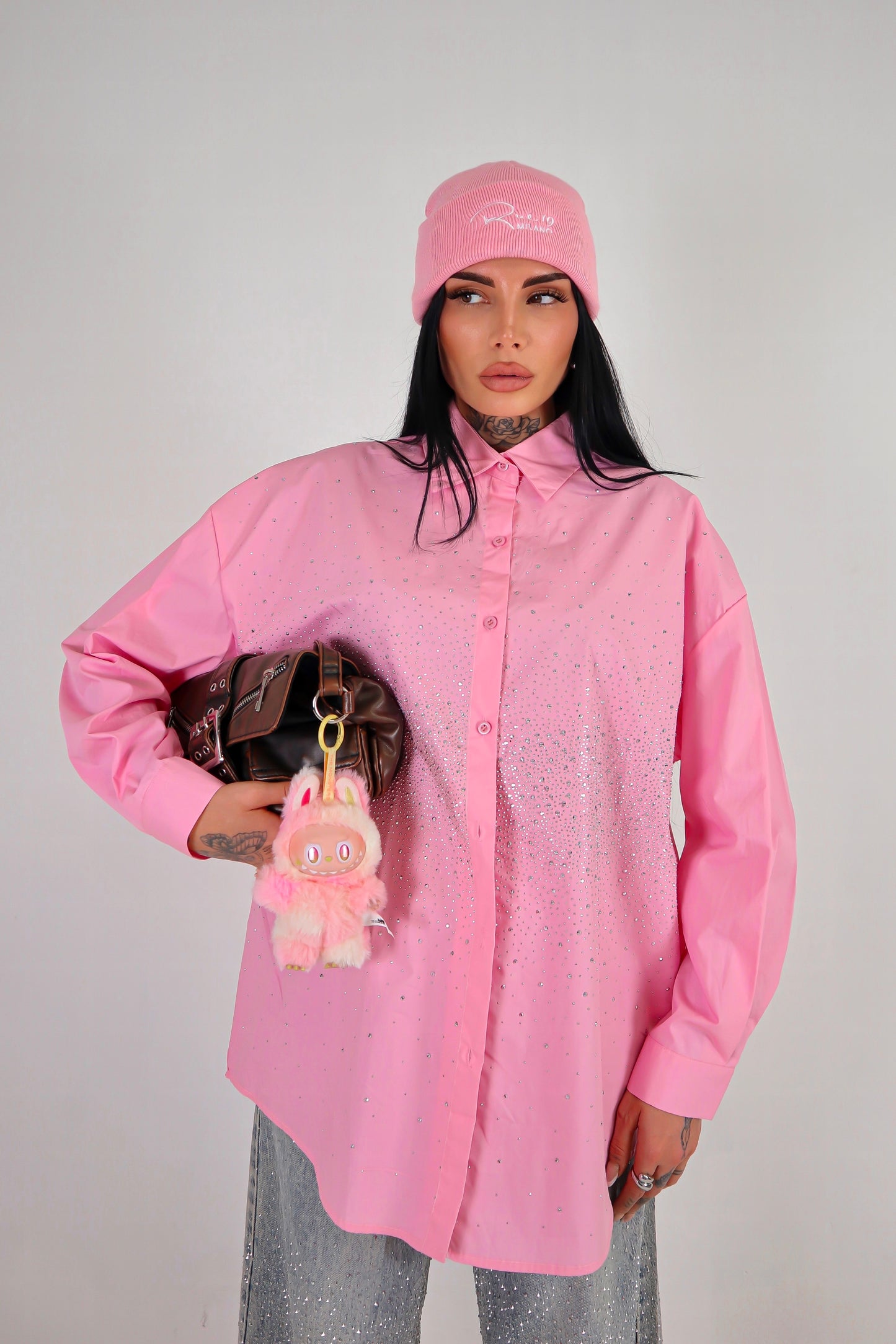 Camicia Strass - Rosa