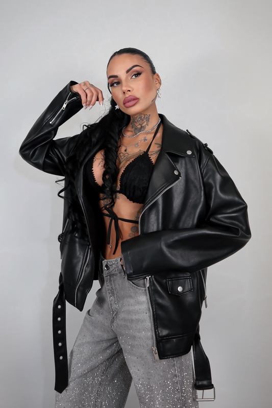 Chiodo Ecopelle Oversize