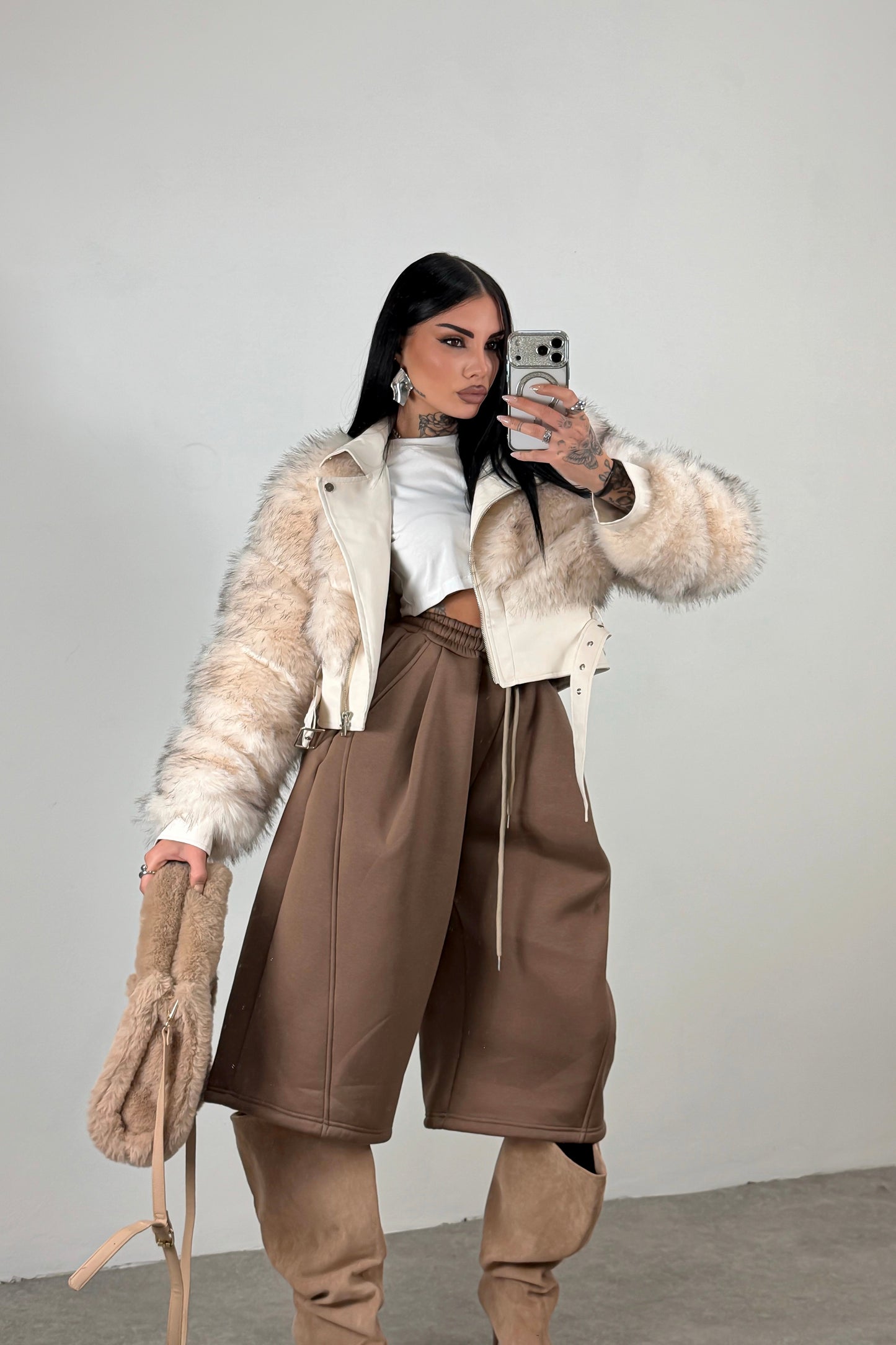 Bermuda Tuta Baggy - Marrone