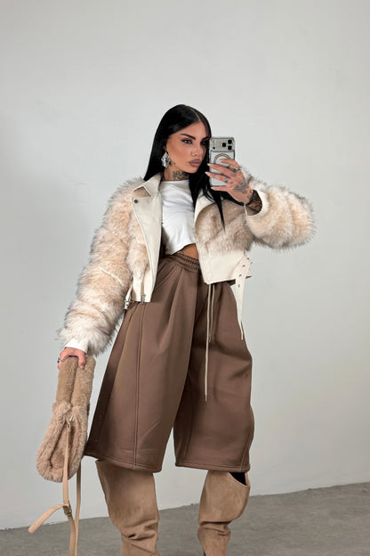 Bermuda Tuta Baggy - Marrone
