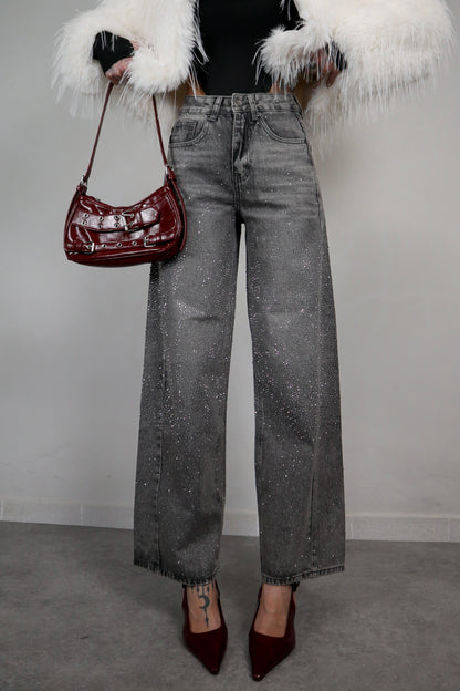 Jeans Brillantini - Nero fumo