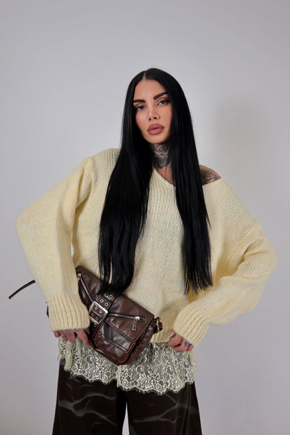 Maglione Polly - Giallo Pastello