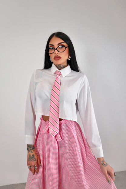Camicia Cravatta Mandy - Rosa