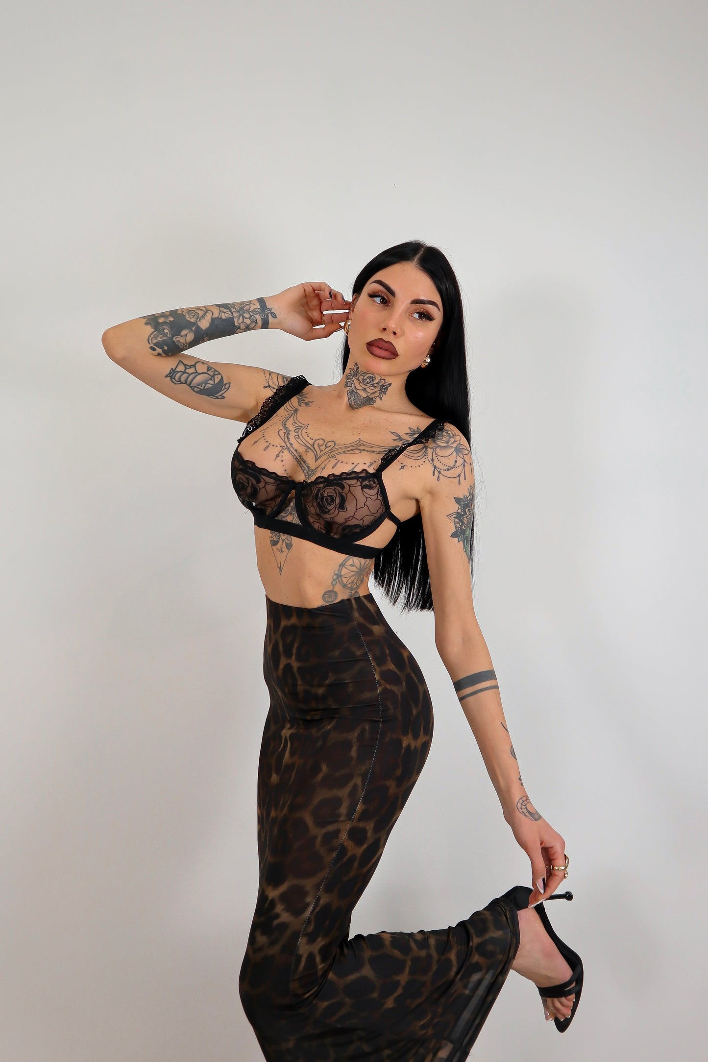 Gonna lunga Rasha - Leopardato