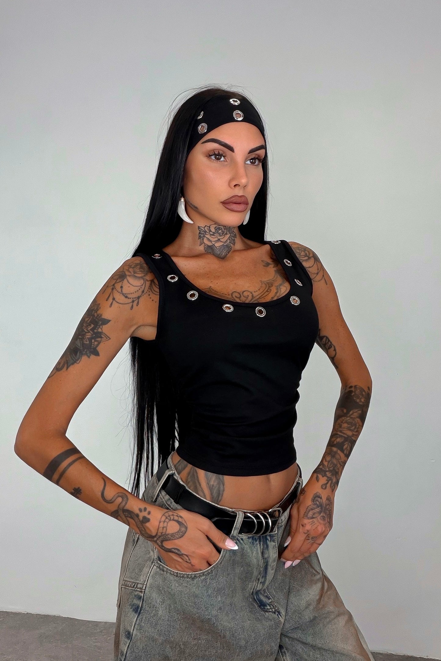 Set Canotta + Fascia - Nero