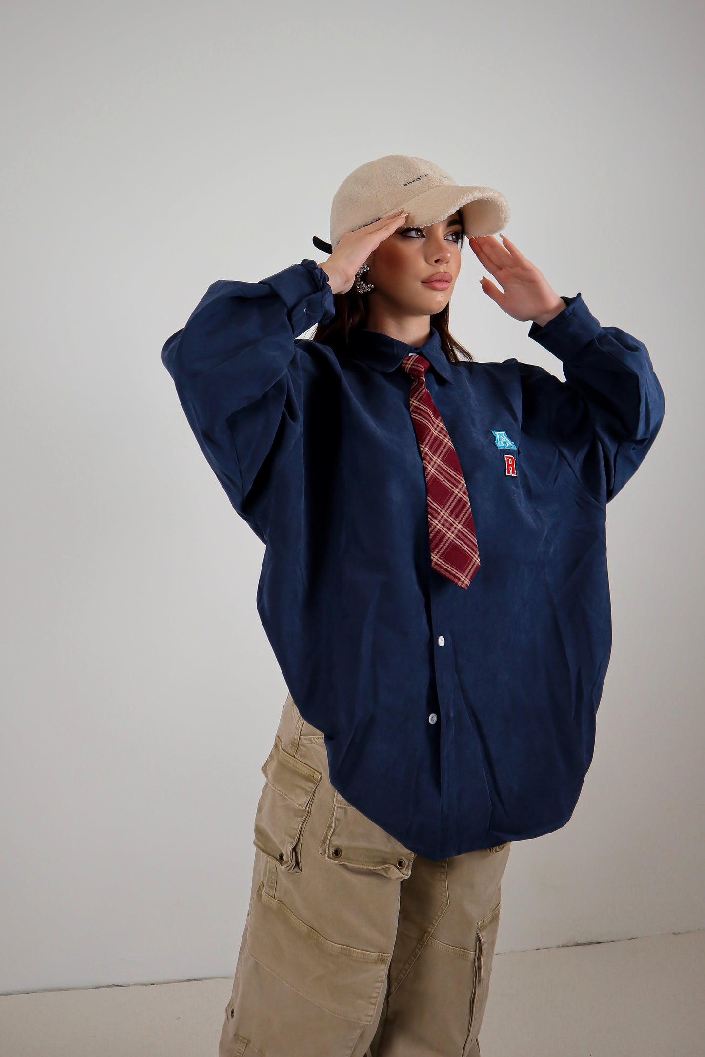 Camicia Scamosciata College - Blue