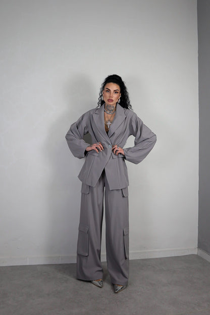 Tailleur Cargo - Grigio