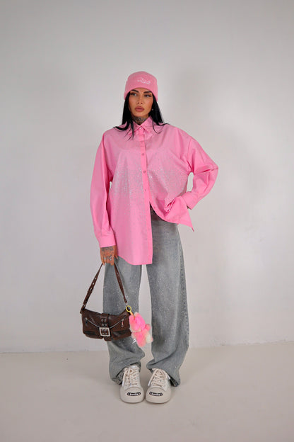 Camicia Strass - Rosa