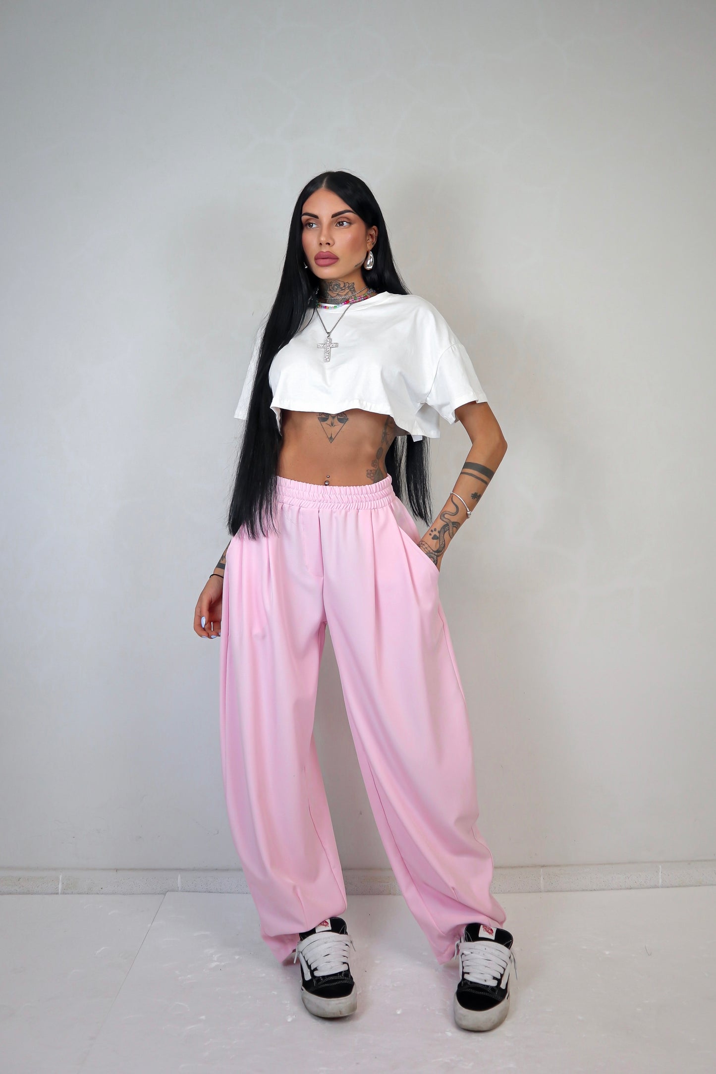 Pantalone Smart - Rosa