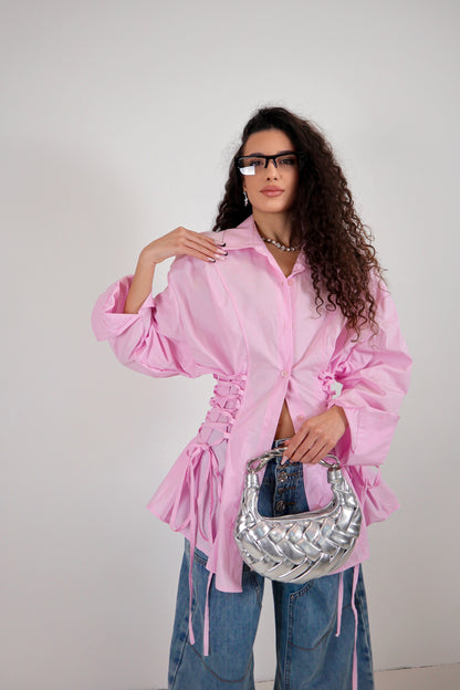 Camicia Stringhe - Rosa