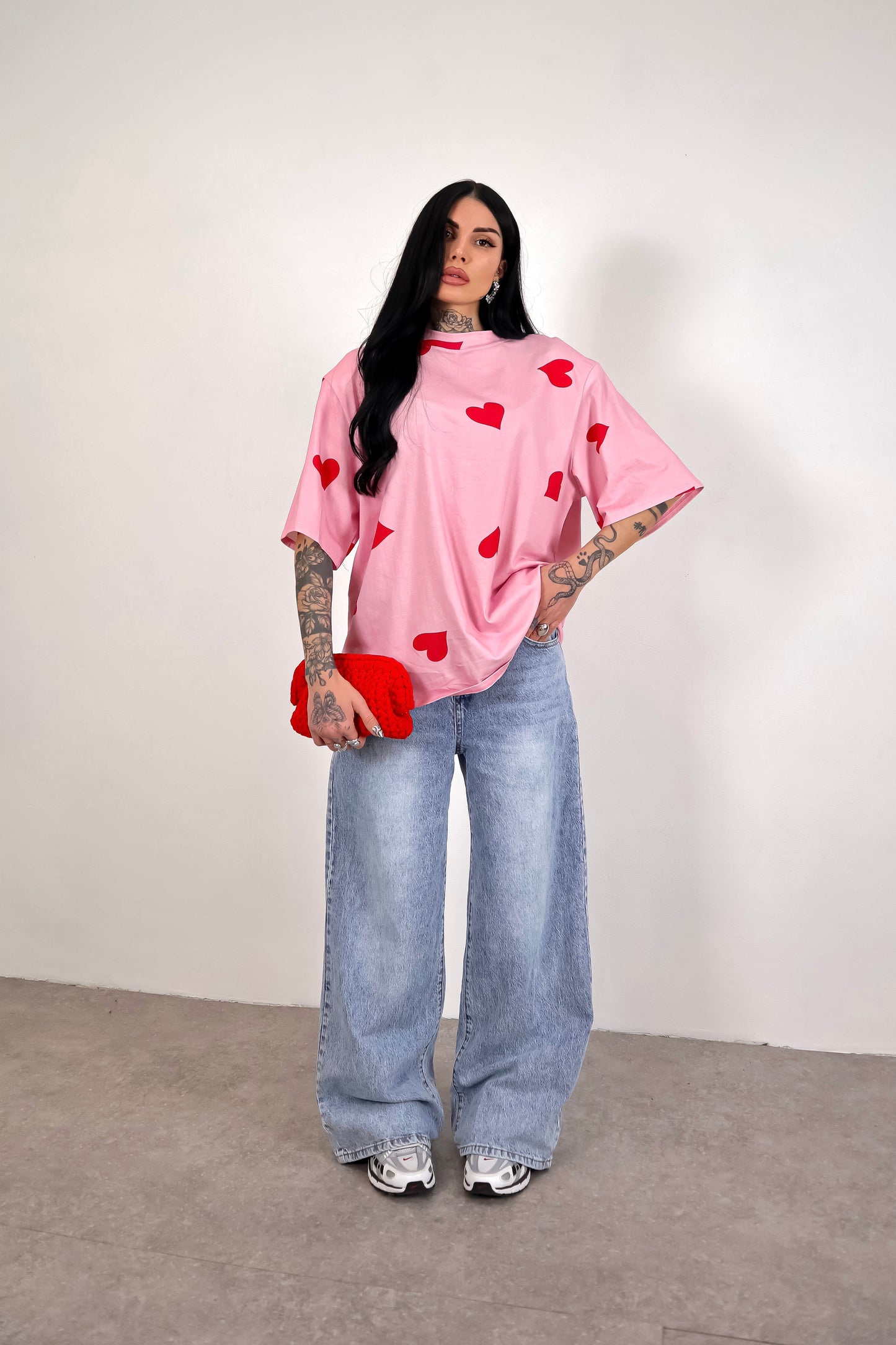 T-Shirt Cuori - Rosa