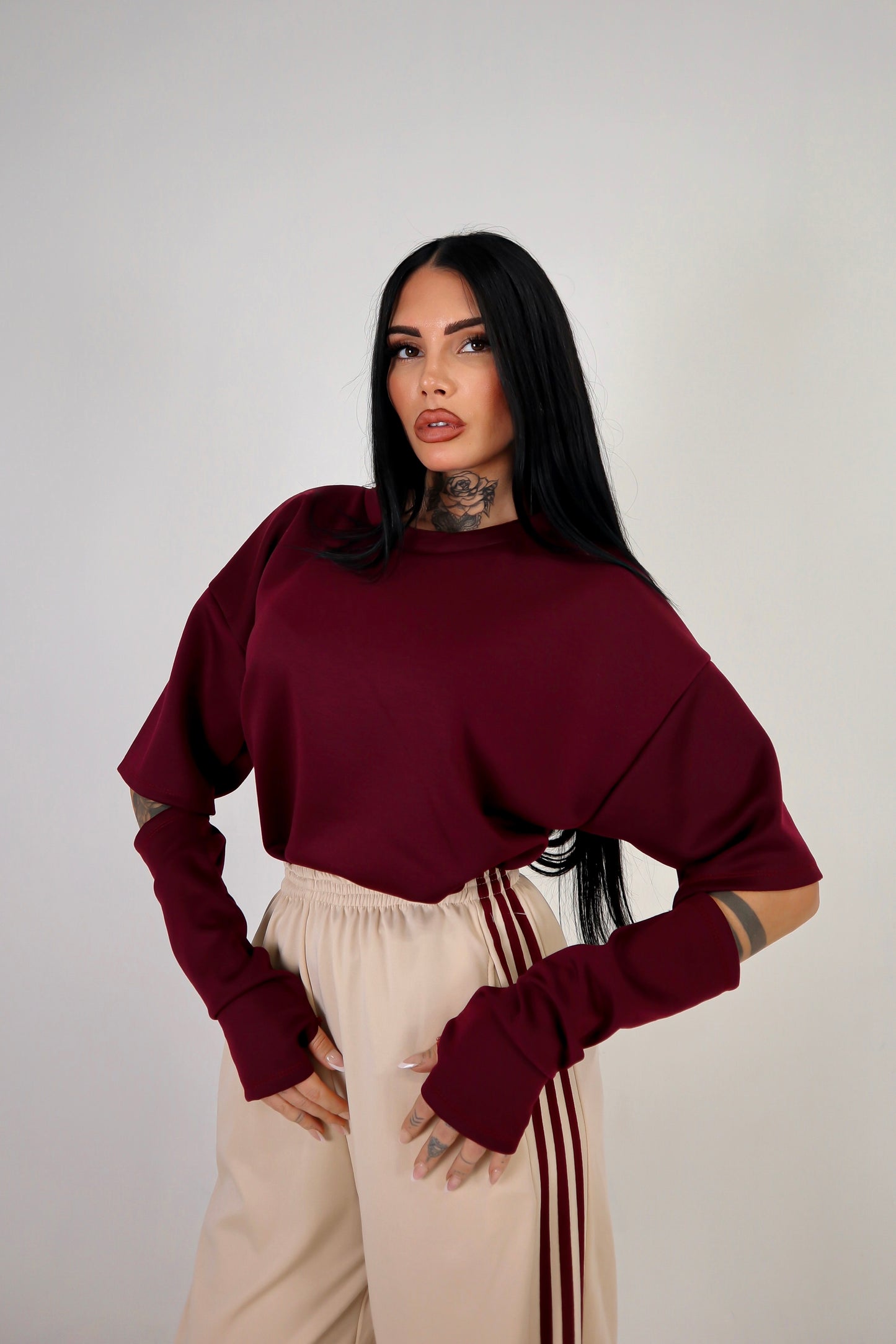 Maglia Cut - Bordeaux