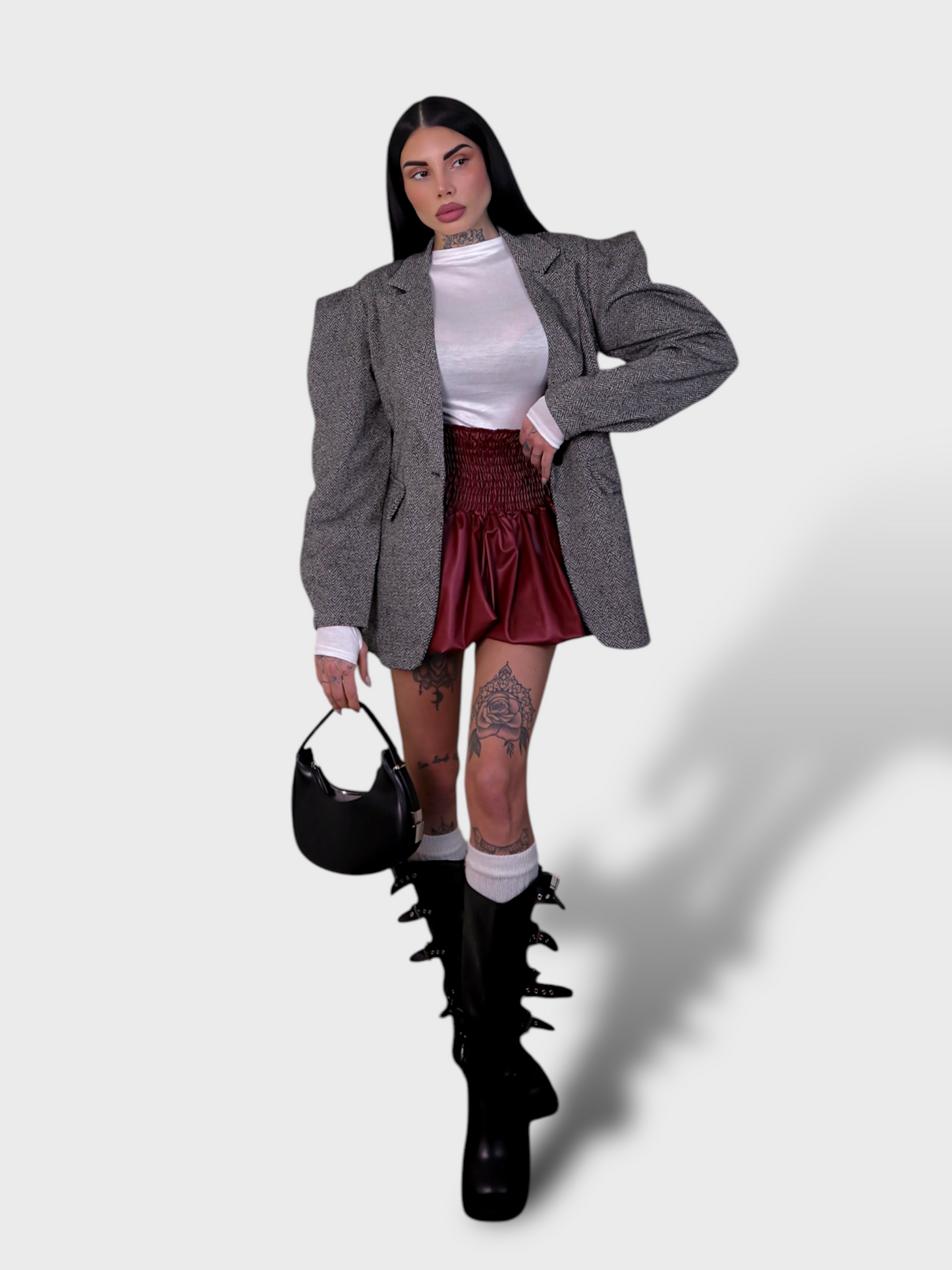 Blazer Spigato Melany - Grigio