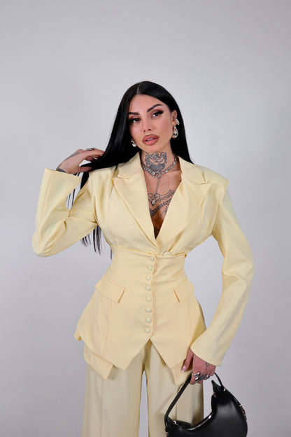 Tailleur Corsetto - Giallo pastello