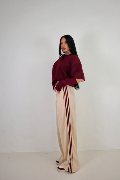Maglia Cut - Bordeaux