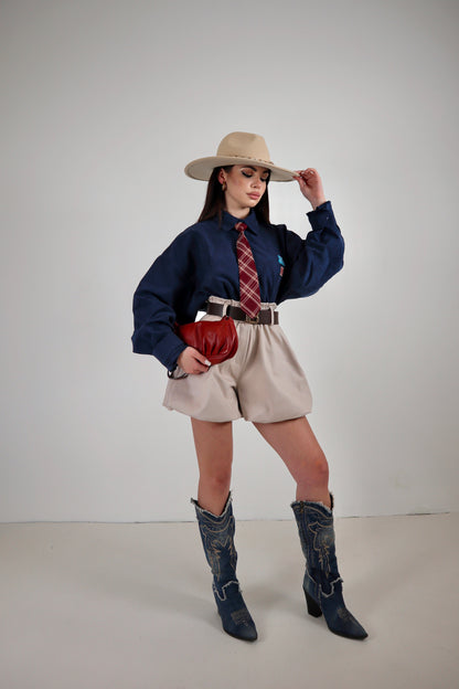 Shorts Balloon Gwenda - Beige