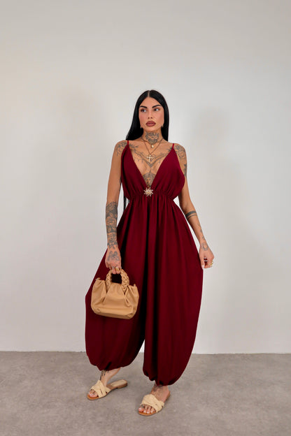 Tuta intera Sole - Bordeaux