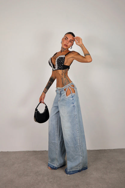 Jeans cut out Star