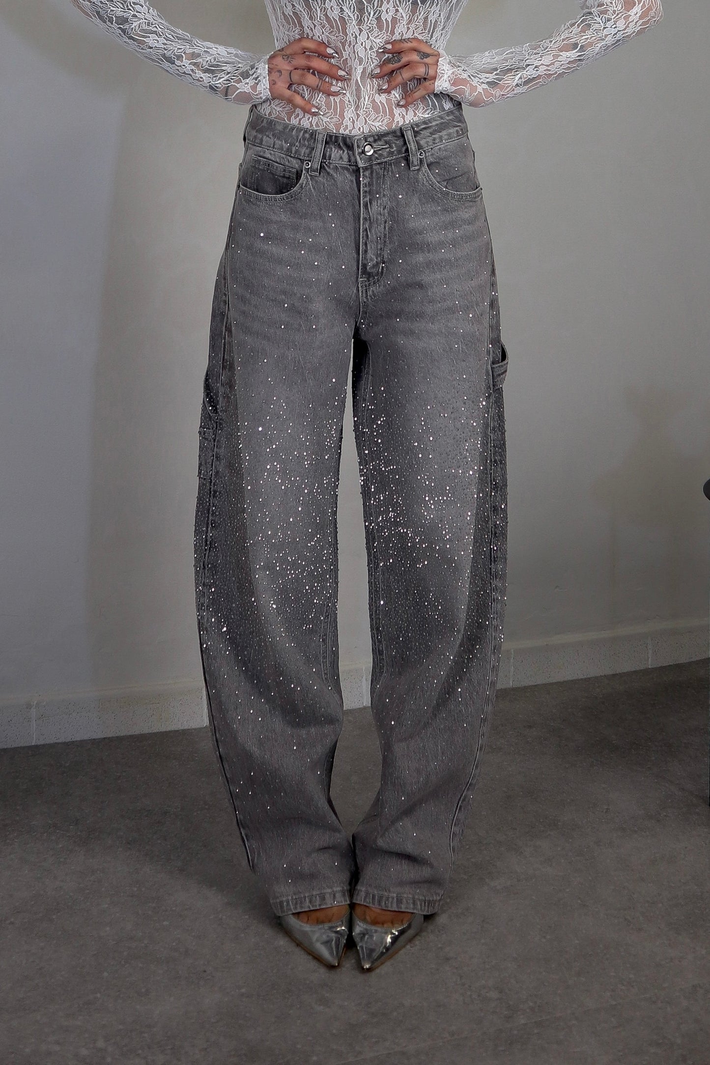 Jeans Polvere di Stelle - Grigio