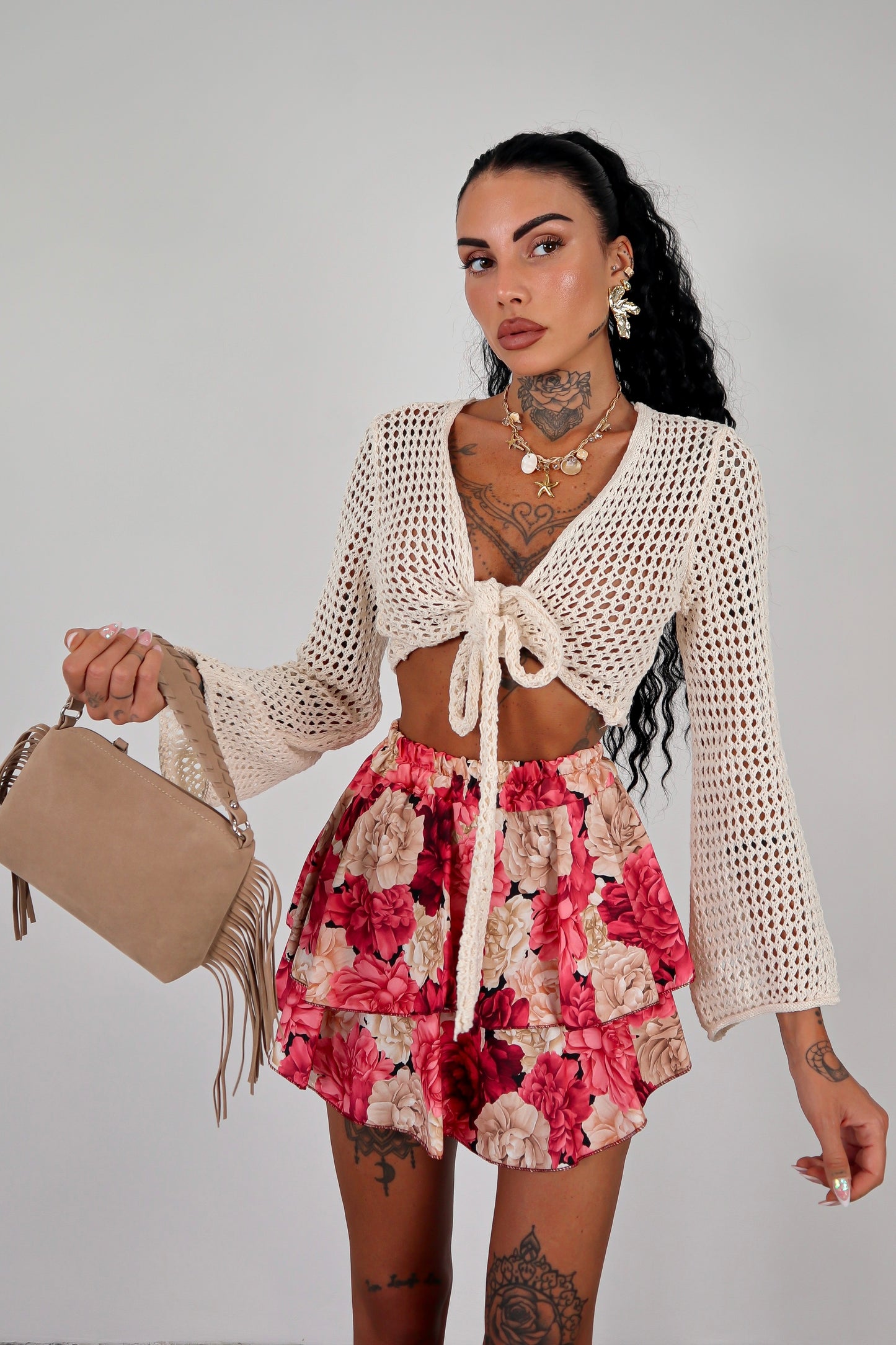 Panta Gonna Brielle - Rosa/beige