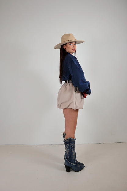 Shorts Balloon Gwenda - Beige