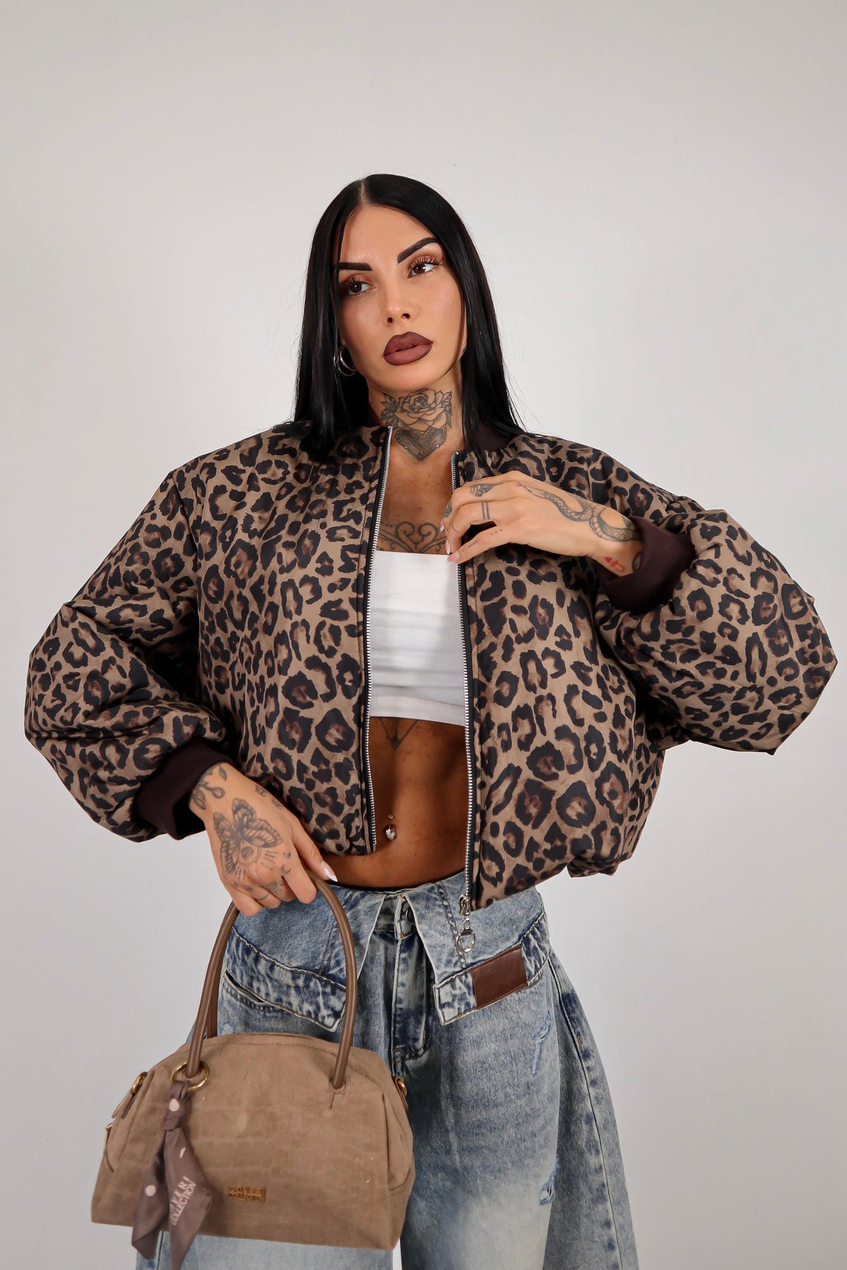 Bomber Puff - Leopardato