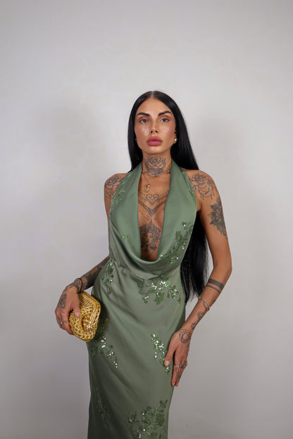 Abito Odette - Verde Militare