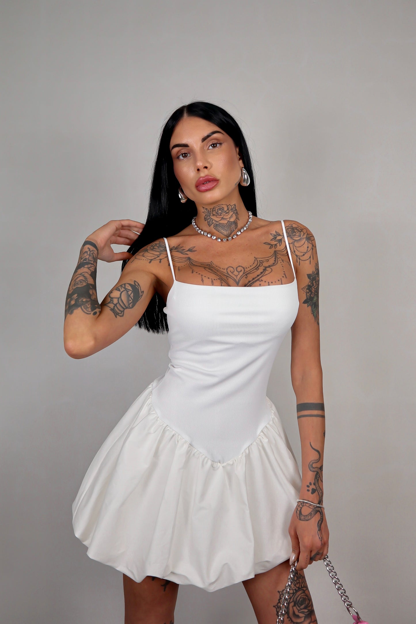 Abito Puffy - Bianco