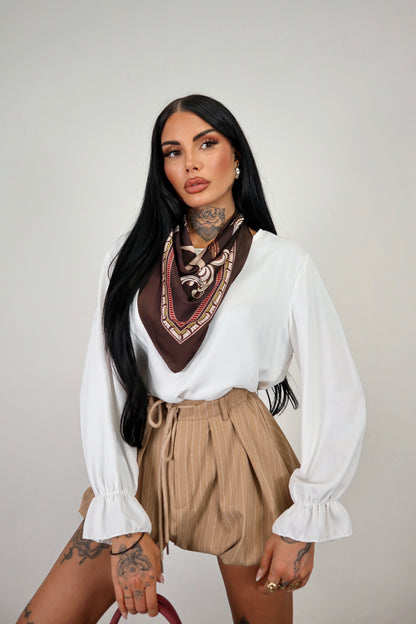 Blusa Foulard - Bianca