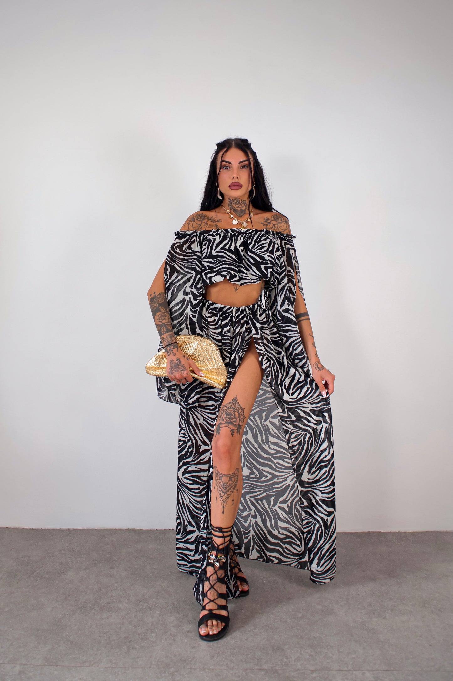 Completo copricostume Gotha - Zebrato