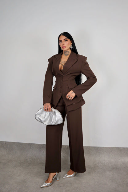 Tailleur Corsetto - Marrone